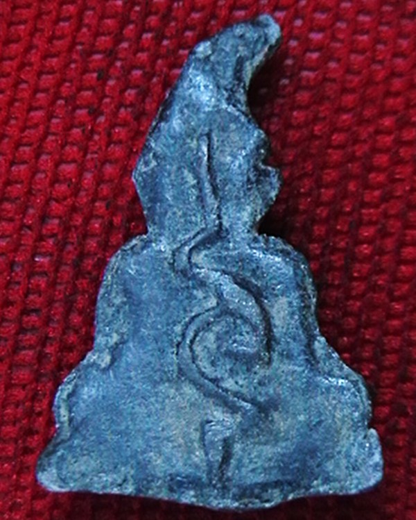 พระท่ากระดาน หลังยันต์ หลวงพ่อสอน วัดทุ่งลาดหญ้า จ.กาญจนบุรี