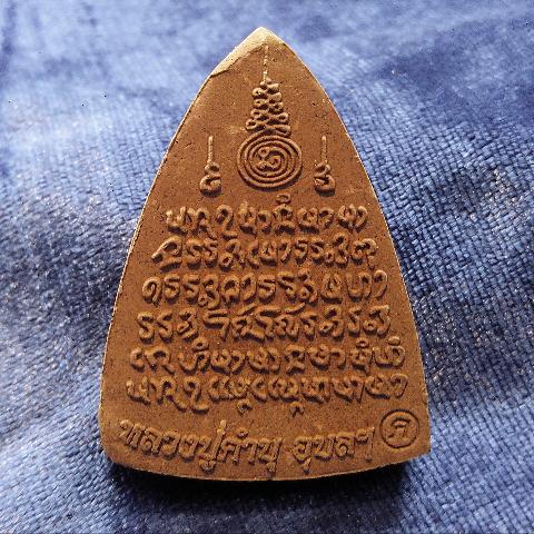 ขุนแผนเนื้อว่านผสมผงรกแมวหลวงปู่คำบุ (ว่านดอกทอง)