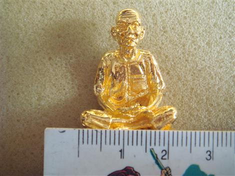 รูปหล่อ 1 นิ้ว อาจารย์โง้วกิมโคย ( แป๊ะโรงสี )  กะไหล่ทอง สวยๆ (เคาะเดียว) 2100 บาท