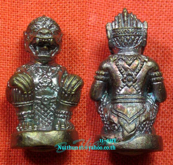 เคาะเดียว หนุมานหลวงปู่คำบุ เนื้อชนวนก้นอุดสีผึ้งและชานหมาก ตอกโค้ด หลวงปู่คำบุ สวยๆครับ#๕