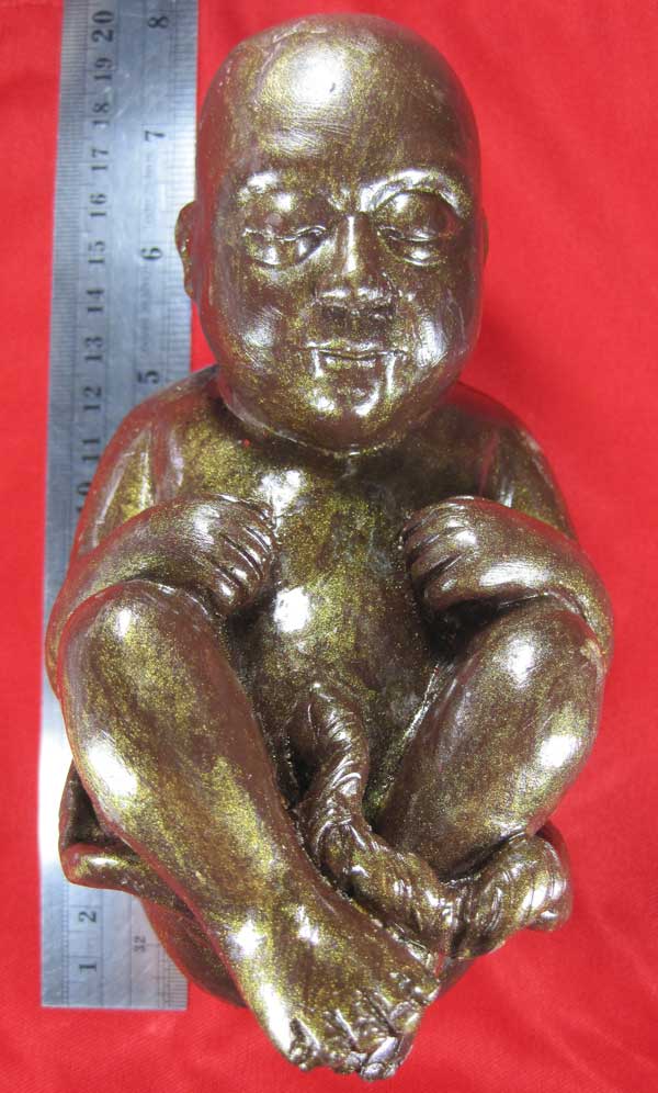 กุมารทองเหล็กไหล-น้ำพี้ขนาดบูชา องค์ใหญ่ หลวงปู่คำบุ คุตฺตจิตฺโต วัดกุดชมภู อ.พิบูลฯ จ.อุบลราชธานี