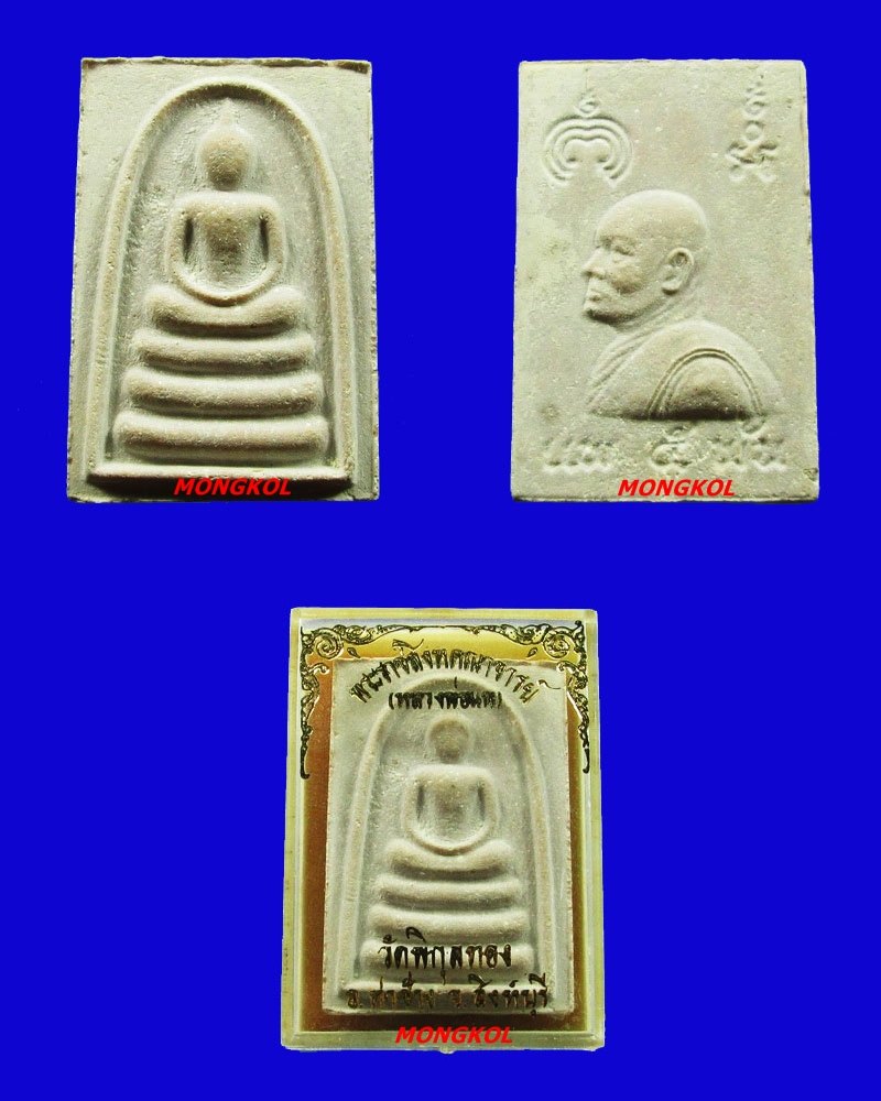 พระสมเด็จแพ ๕ พันหลวงพ่อแพ วัดพิกุลทอง เนื้อผงเกสร พ.ศ.2534 จ.สิงห์บุรี