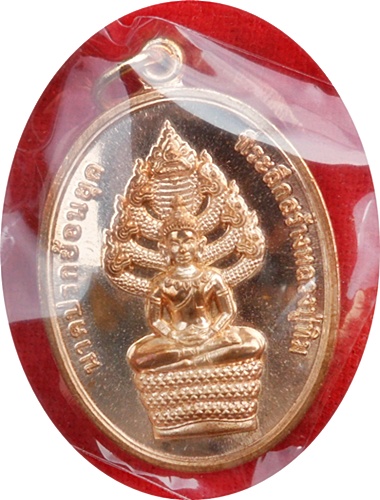 *** เหรียญนาคปรก ย้อนยุค หลวงปู่ทิม วัดละหารไร่ เนื้อทองแดงหมายเลข ๔๙๑๘ ปี ๒๕๕๖ 