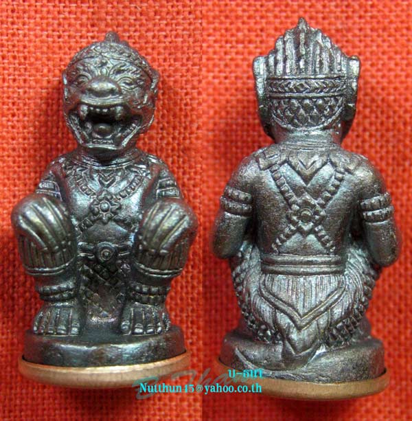 เคาะเดียว หนุมานหลวงปู่คำบุ เนื้อชนวนก้นทองแดงอุดสีผึ้งและชานหมาก โค้ด กรรมการ สวยๆ#๗