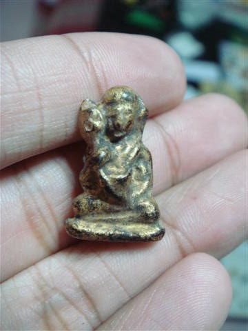 พระวัดเชิงท่า (พิมพ์เล็ก) ทาชาดแดง ปิดทอง พิมพ์พระมาลัย สวยๆ (เคาะเดียว) 350 บาท (2 )