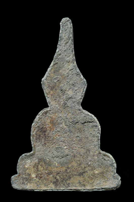 พระท่ากระดาน หลวงพ่อนารถ วัดศรีโลหะราษฏร์บำรุง พิมพ์เล็ก เนื้อชินตะกั่วเก่าสนิมแดง ปี๒๕๒๐