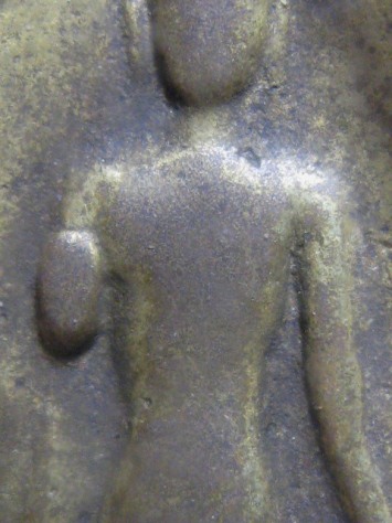 เหรียญหล่อคันธารราฎษร์เจ้าคุณโชติ ปี2487 เนื้อทองผสม วัดพระป ฐมเจดีย์ จ.นครปฐม 