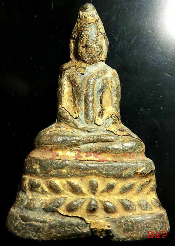 *ปางสมาธิหล่อฯ เนื้อชินสนิมแดง กรุวัดโปรดเกษฯ นนทบุรี*