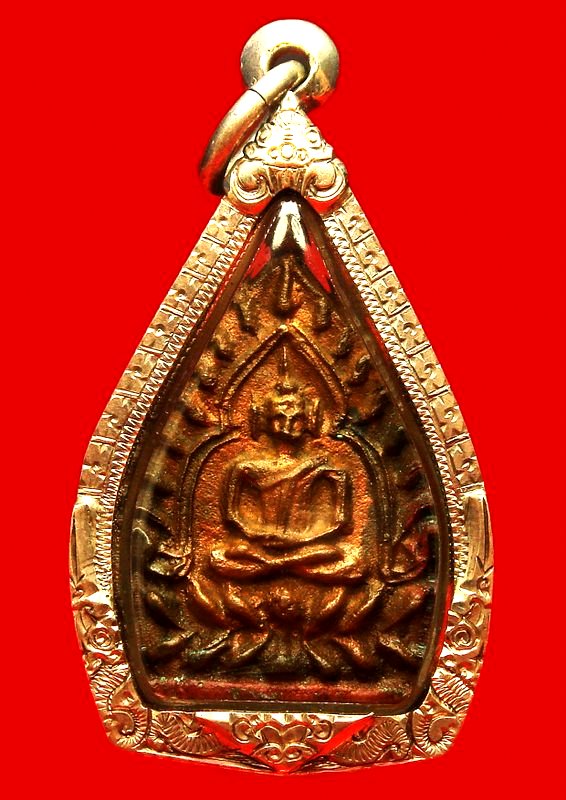 เจ้าสัว 2 วัดกลางบางแก้ว ปี35 เนื้อทองแดง เลี่ยมเงินพร้อมใช้ 