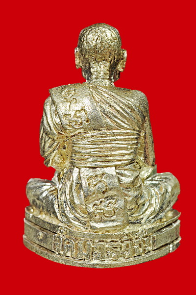 รูปหล่อหลวงพ่อมีวัดมารวิชัย เนื้อเงิน ปี38