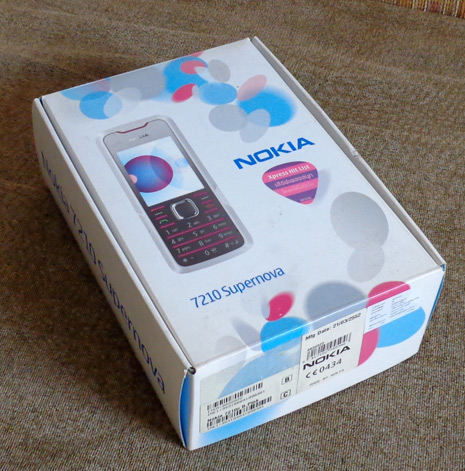 กล่องมือถือ NOKIA 7210 SUPERNOVA ของแท้