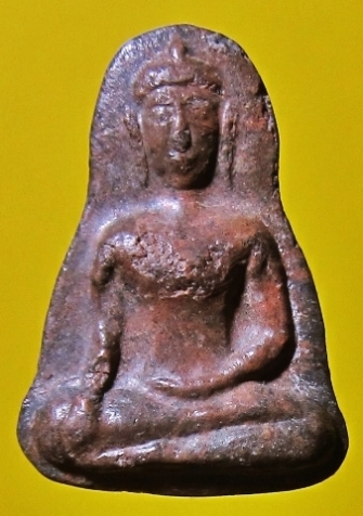 พระท่ากระดานน้อย กรุวัดท่าเสา จ.กาญจนบุรี เนื้อสนิมแดง