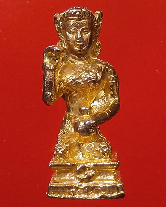 รูปหล่อนางกวัก (มีโค๊ดใต้ฐานไม่ทราบที่)