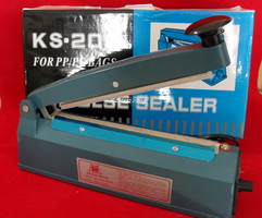 เครื่องซีลถุง 8 นิ้ว + ถุงแก้ว 2.5x4 นิ้ว ครึ่งกิโล