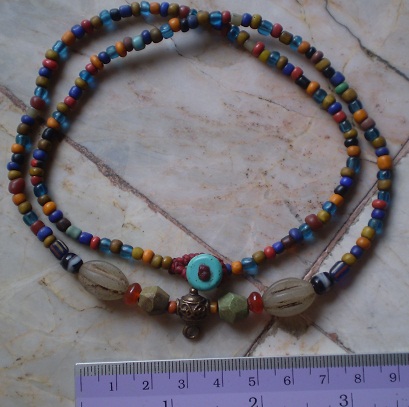 สร้อยลูกปัดแท้  หัวขุนเคาะเดียว 