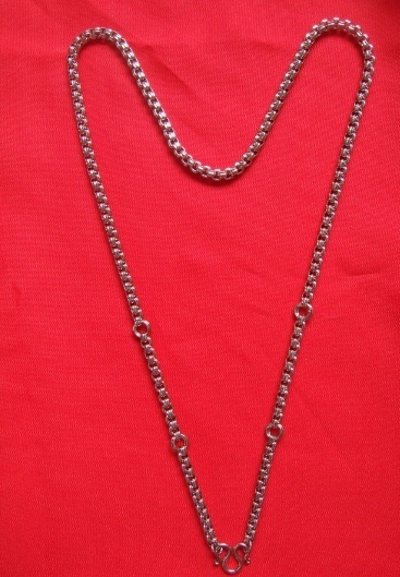 ++สร้อยสแตนเลส ลาย Box Ar  5  ห่วงคู่ ยาว 24 นิ้ว+++