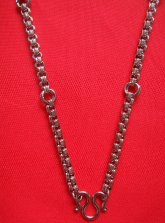 ++สร้อยสแตนเลส ลาย Box Ar  5  ห่วงคู่ ยาว 24 นิ้ว+++