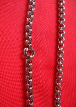 ++สร้อยสแตนเลส ลาย Box Ar  5  ห่วงคู่ ยาว 24 นิ้ว+++