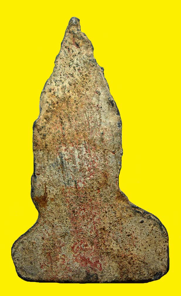 พระอู่ทองทรงเครื่อง กรุวัดเทวสังฆาราม จ.กาญจนบุรี เนื้อตะกั่วสนิมแดง