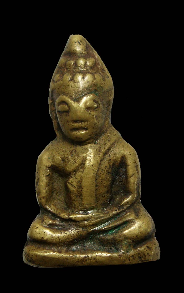 พระชัยวัฒน์พระครูสอน วัดมักกะสัน กทม. เนื้อทองผสม