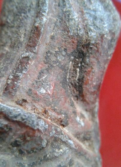 พระแก้บน สมัยรัตนะ เนื้อชินตะกั่ว สนิมแดง สวย