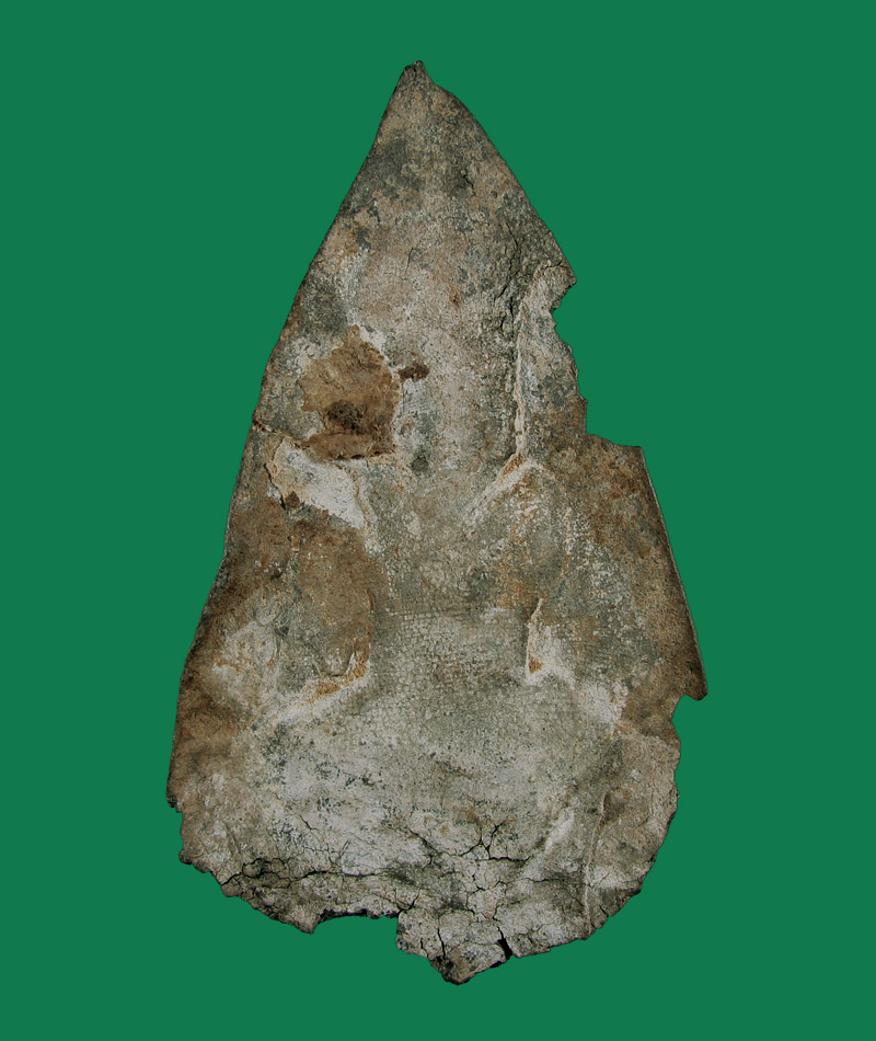 พระท่ากระดานหูช้าง กรุวัดเทวสังฆาราม(เหนือ) กาญจนบุรี เนื้อชินตะกั่วสนิมแดงครับ