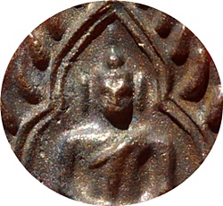 เหรียญหล่อเจ้าสัว 3 (พิมพ์เล็ก) ตอกโค๊ด เนื้อทองแดงรมดำ วัดกลางบางแก้วปลุกเสกพิธีเดียวกับเจ้าสัว 3 