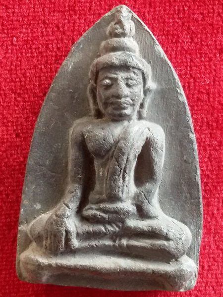 พระสิบทัศน์ หลังพระเนื้อดินหลวงพ่อเงิน วัดดอนยายหอม