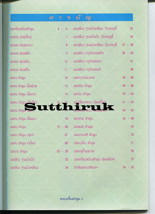 หนังสือ การศึกษาพระเครื่องยอดนิยมประจำจังหวัด ลำพูน