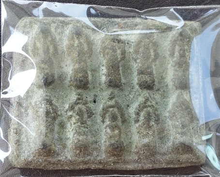 พระแผง 10 เนื้อชิน ไม่ทราบที่