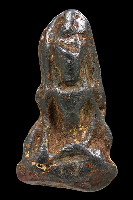 พระสามภูมิ กรุวัดปืน ลพบุรี เนื้อตะกั่วสนิมแดง