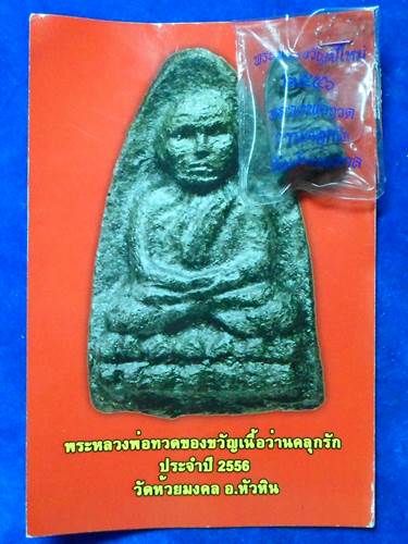 หลวงพ่อทวด พิมพ์ใหญ่	พระ ของขวัญ ปีใหม่ 2556 	เนื้อว่านคลุกรัก หลัง โรย แร่	วัดห้วยมงคล