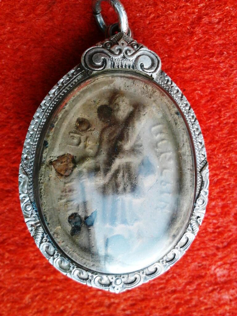 พระสีวลี หลวงปู่คำบุ วัดกุดชมภู เลี่ยมเงินสั่งทำ ออฟชั่นเพียบสร้างน้อยหายาก