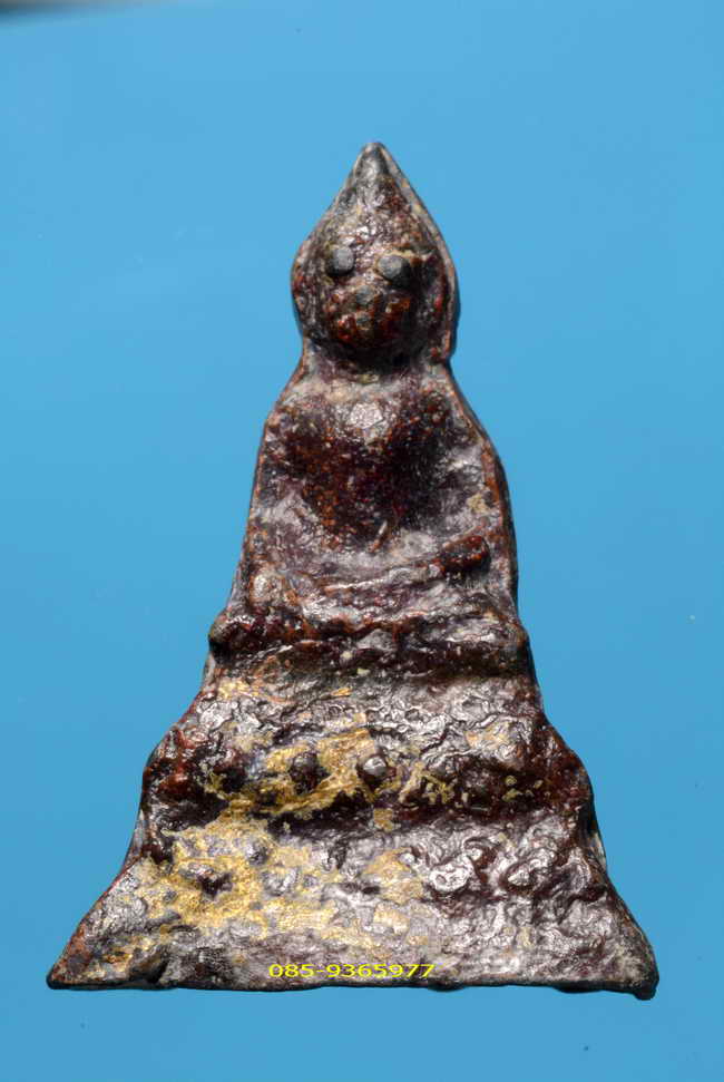 พระรัตนะแก้บน พิมพ์เล็ก สนิมแดง ดูง่าย สีแดงเข้มๆทั้งองค์