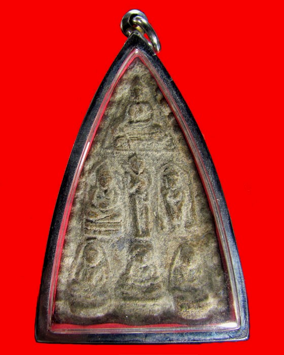 *** คุ้มสุดคุ้ม...พระเจ้าเจ็ดพระองค์ หลวงพ่อจง วัดหน้าต่างนอก เนื้อชิน พร้อมตลับแสตนเลส อย่างดี