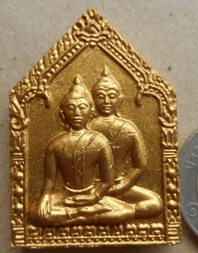 ขุนแผนคู่บารมี เนื้อผงพรายกุมารฝังตะกรุดเงินหลังยันต์แดง หลวงพ่อสาคร วัดหนองกรับ จ ระยองปี2547 หมายเ