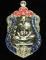**เหรียญเสมามหากาฬ หลวงพ่อคง วัดกลางบางแก้ว เนื้อทองทิพย์ลงยา เลข 827 เคาะเดียวแดง**