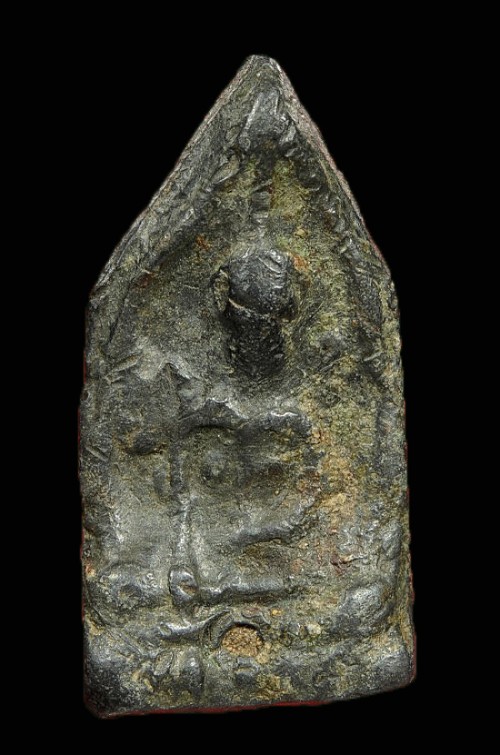 พระพิมพ์ยอดขุนพล ตะกั่วสนิมแดง ยุคเก่า