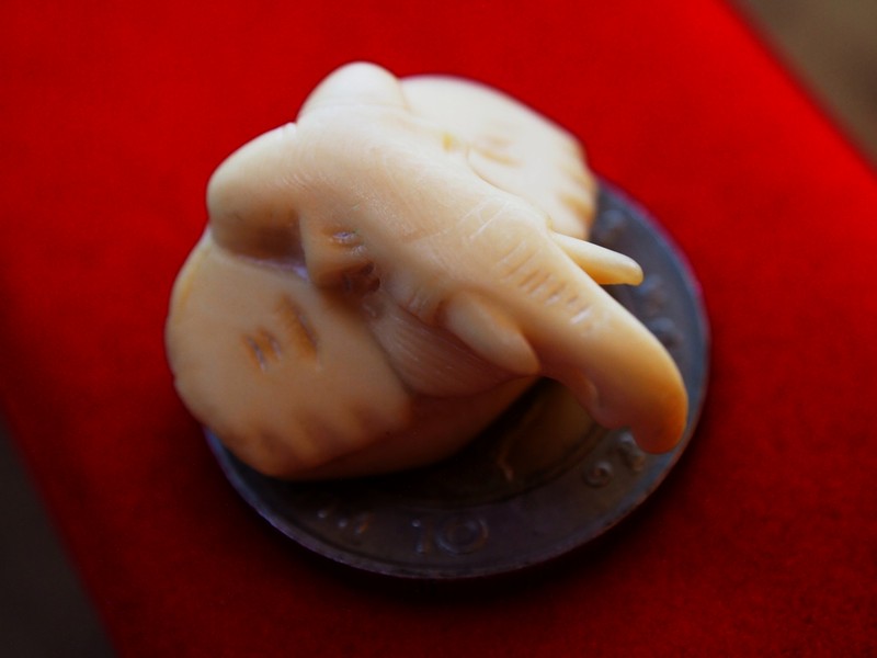 หัวช้างงาแกะ สำหรับร้อยสร้อยสวยๆครับ