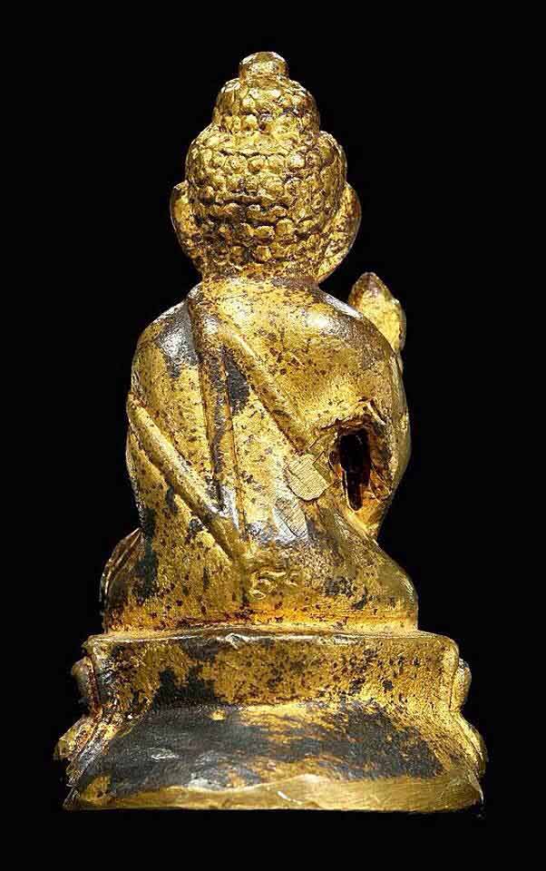 ก้นเบ้าเปียกทอง!!>พระกริ่งสายรกพระพุทธเจ้า เนื้อทองผสม หลวงปู่ ญาท่านสวน วัดนาอุดม สวยๆแบบนี้หายาก