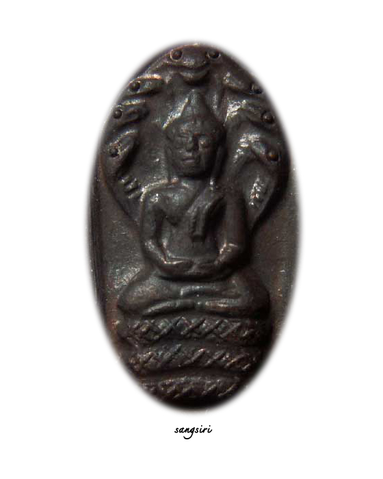 พระปรกใบมะขาม รุ่นเจริญพร เนื้อทองแดง ปี 2537 หลวงพ่อยิด วัดหนองจอก