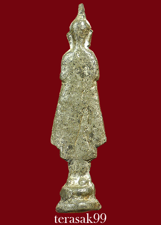 พระกรุวัดเลียบ พิมพ์ยืนปางห้ามญาติ เนื้อชินเงิน กรุงเทพฯ