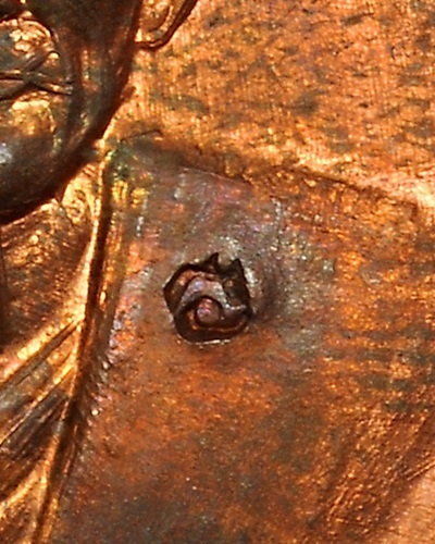 เหรียญเทพยินดีหลวงปู่ญาท่านสวน ฉันทโร ทองแดงสร้างปี ๒๕๓๖ สวยเดิม