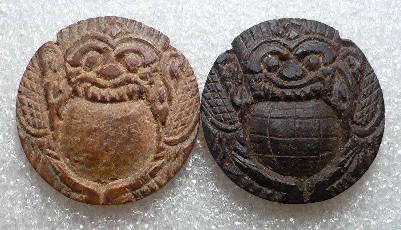 กะลาตาเดียว(ศิลปะร้อยเอ็ด)เครื่องรางดูดทรัพย์โชคลาภในพระอบเงิน-ทองหลวงปู่ญาท่านสวน ฉนฺทโร วัดนาอุดม