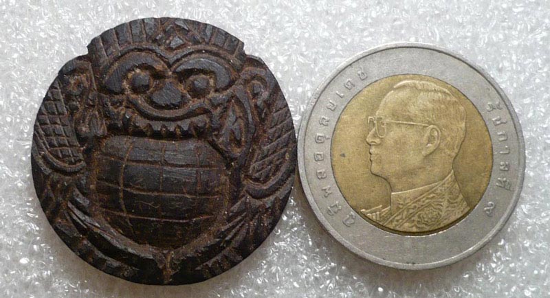 กะลาตาเดียว(ศิลปะร้อยเอ็ด)เครื่องรางดูดทรัพย์โชคลาภในพระอบเงิน-ทองหลวงปู่ญาท่านสวน ฉนฺทโร วัดนาอุดม