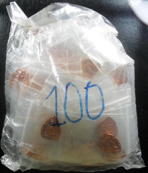 เหรียญหลวงพ่อแพ วัดพิกุลทอง สิงห์บุรี 100เหรียญเคาะเดียวแดง