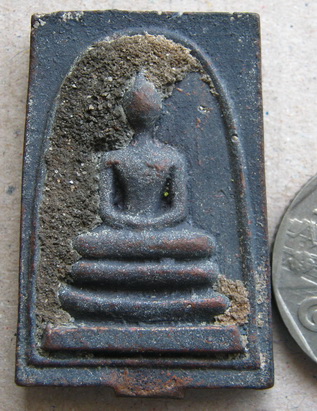 พระสมเด็จ หล่อโบราณ เบ้าทุบ(เมตตา โภคทรัพย์ กลับดวง)หลวงปู่คำบุ วัดกุดชมพู อุบลราชธานี ปี2552 เนื้อน