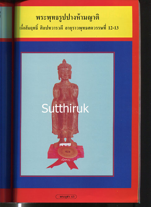 หนังสือ ปฎิมากรรม พระพุทธรูปปูชา เล่ม 1 โดย อ.คีโท ถั่วทอง