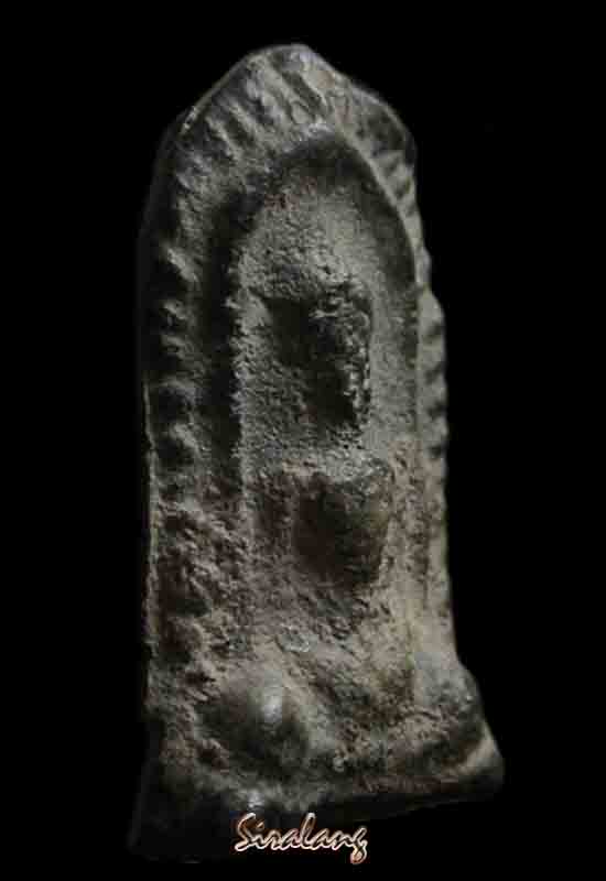 พระร่วงนั้งข้างขีด เนื้อชินเงิน ลพบุรี # 2