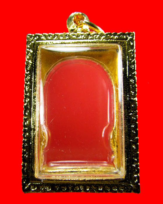 กรอบพระสมเด็จ ทองไมครอน ลงยา  เปิดหน้า - หลัง.. สวยงาม